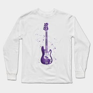 P-Style Bass Guitar Universe Texture Long Sleeve T-Shirt